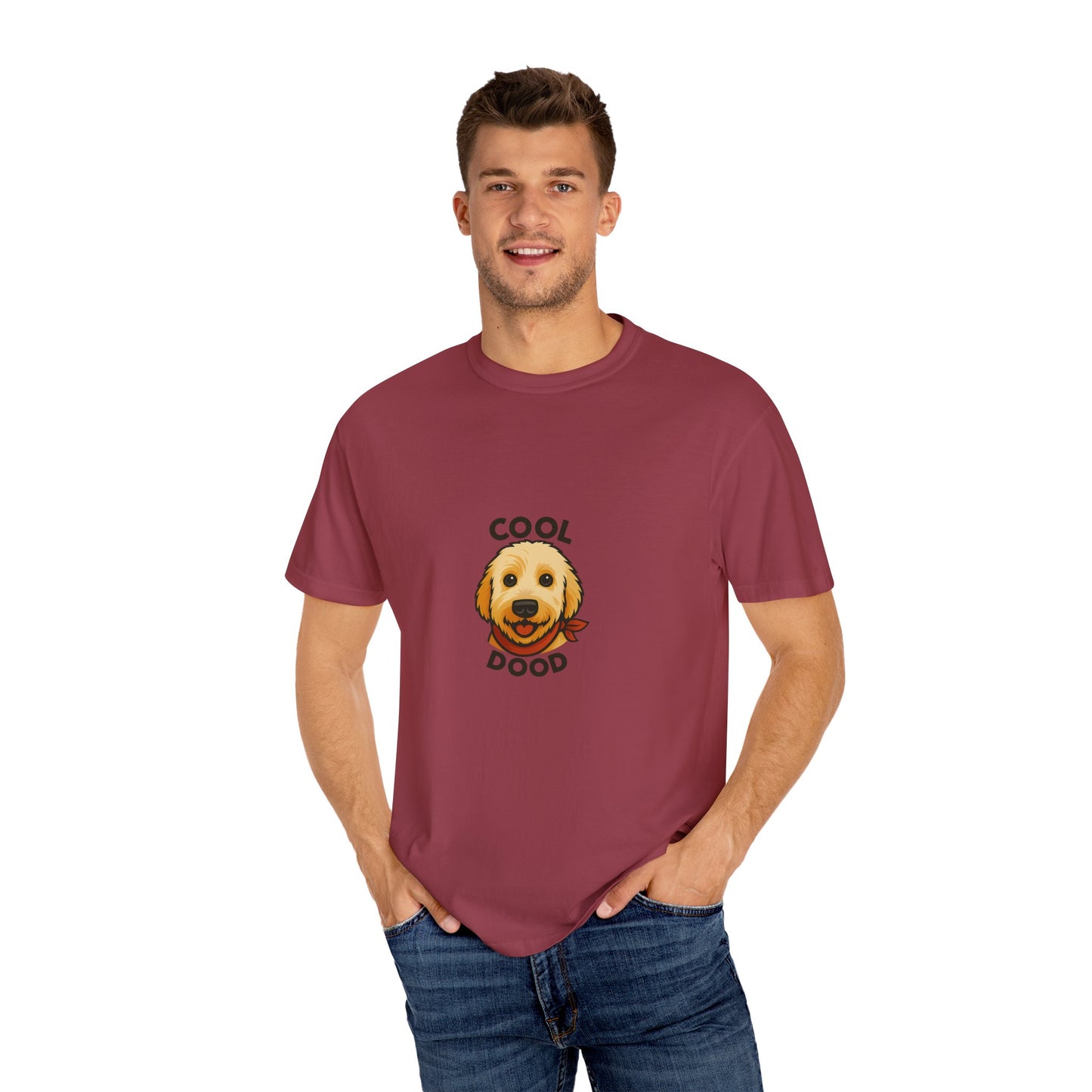 One Cool Dood Unisex Garment-Dyed T-shirt | Dog Lover Tee, Casual Wear, Gift for Pet Owners, Animal Lovers, Birthday Apparel