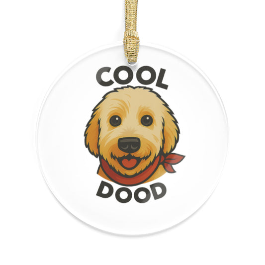 Personalized Dog Lover Acrylic Ornaments, Pet Memorial Gifts, Holiday Decorations, Unique Home Accents, One Cool Dood Ornament