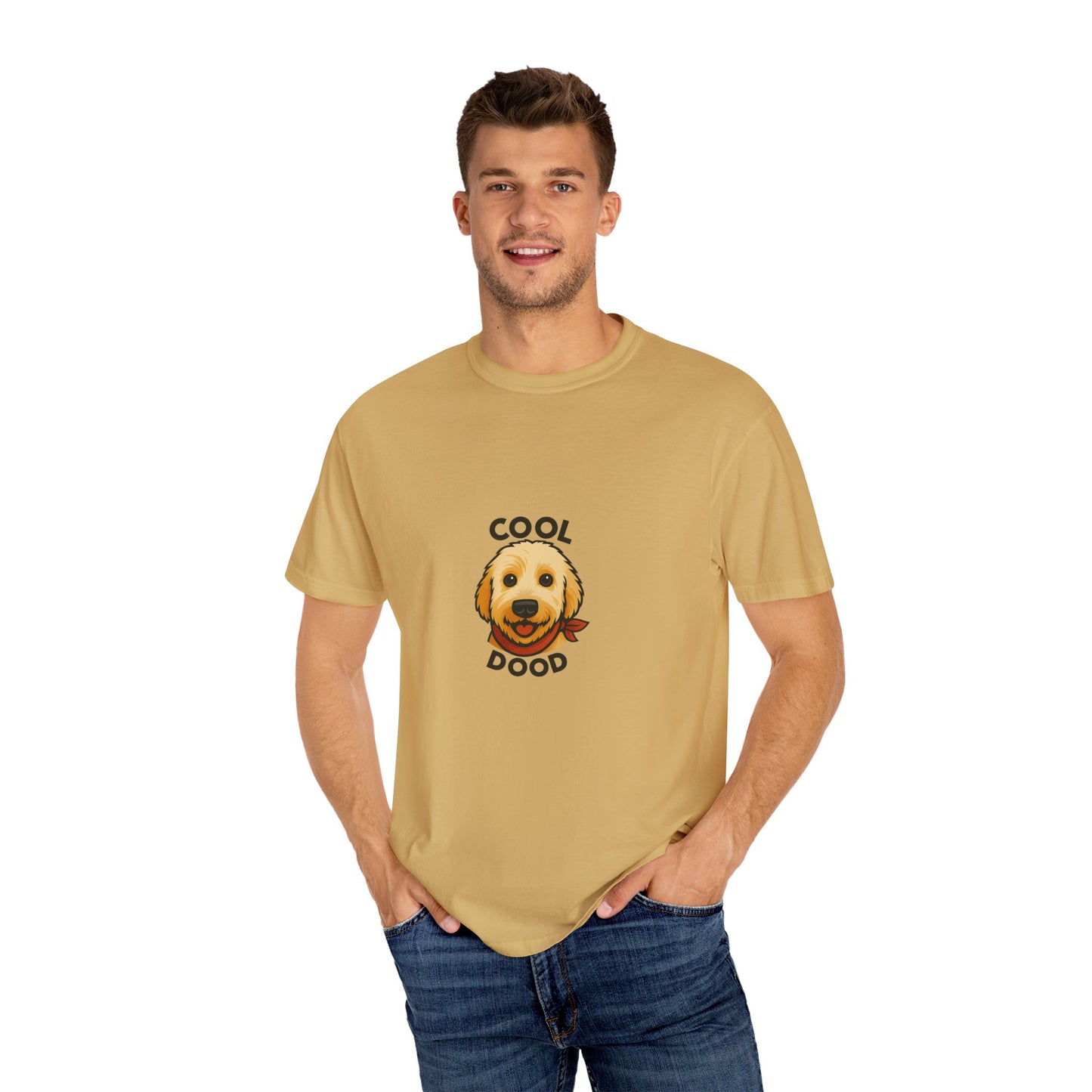 One Cool Dood Unisex Garment-Dyed T-shirt | Dog Lover Tee, Casual Wear, Gift for Pet Owners, Animal Lovers, Birthday Apparel