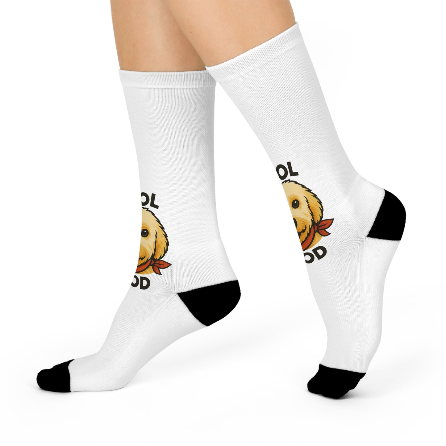 Stylish Cushioned Crew Socks - One Cool Dood, Dog Lover Gift, Fun Socks for Pet Owners, Casual Wear, Birthday Present