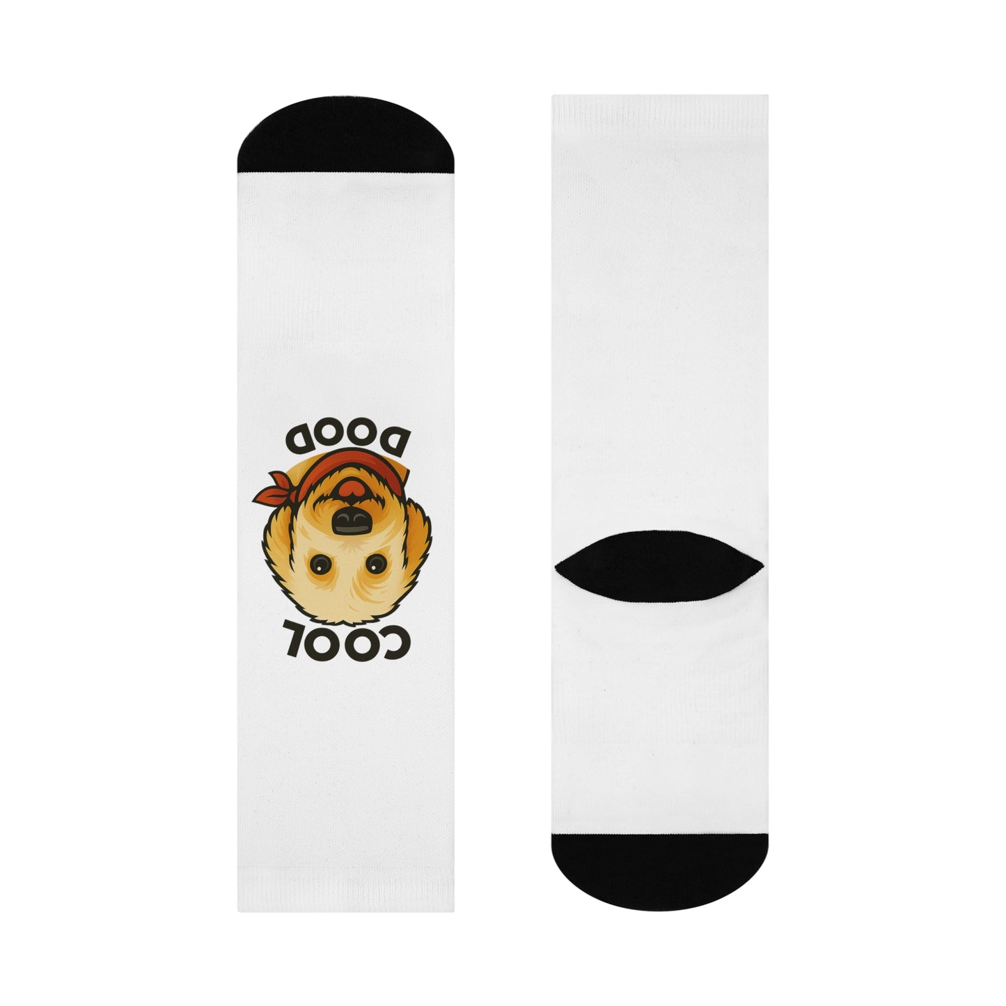 Stylish Cushioned Crew Socks - One Cool Dood, Dog Lover Gift, Fun Socks for Pet Owners, Casual Wear, Birthday Present