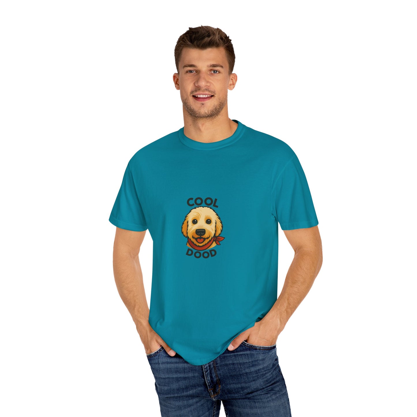 One Cool Dood Unisex Garment-Dyed T-shirt | Dog Lover Tee, Casual Wear, Gift for Pet Owners, Animal Lovers, Birthday Apparel